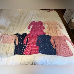 7 long sleeve dress bundle great condition girls size  5t and one 4t